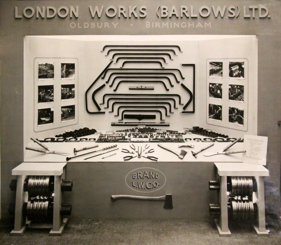 The exhibition stand at the Made in Oldbury Exhibition, Langley Baths, 1949.